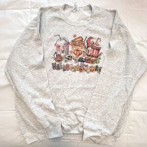 Gray Sweatshirt “ Hallothanksmas”. Three Holidays in 1 Shirt Size XL. NWOT